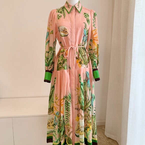 Alemais Papaya Bloom Belted Maxi Dress - Picture 6 of 15